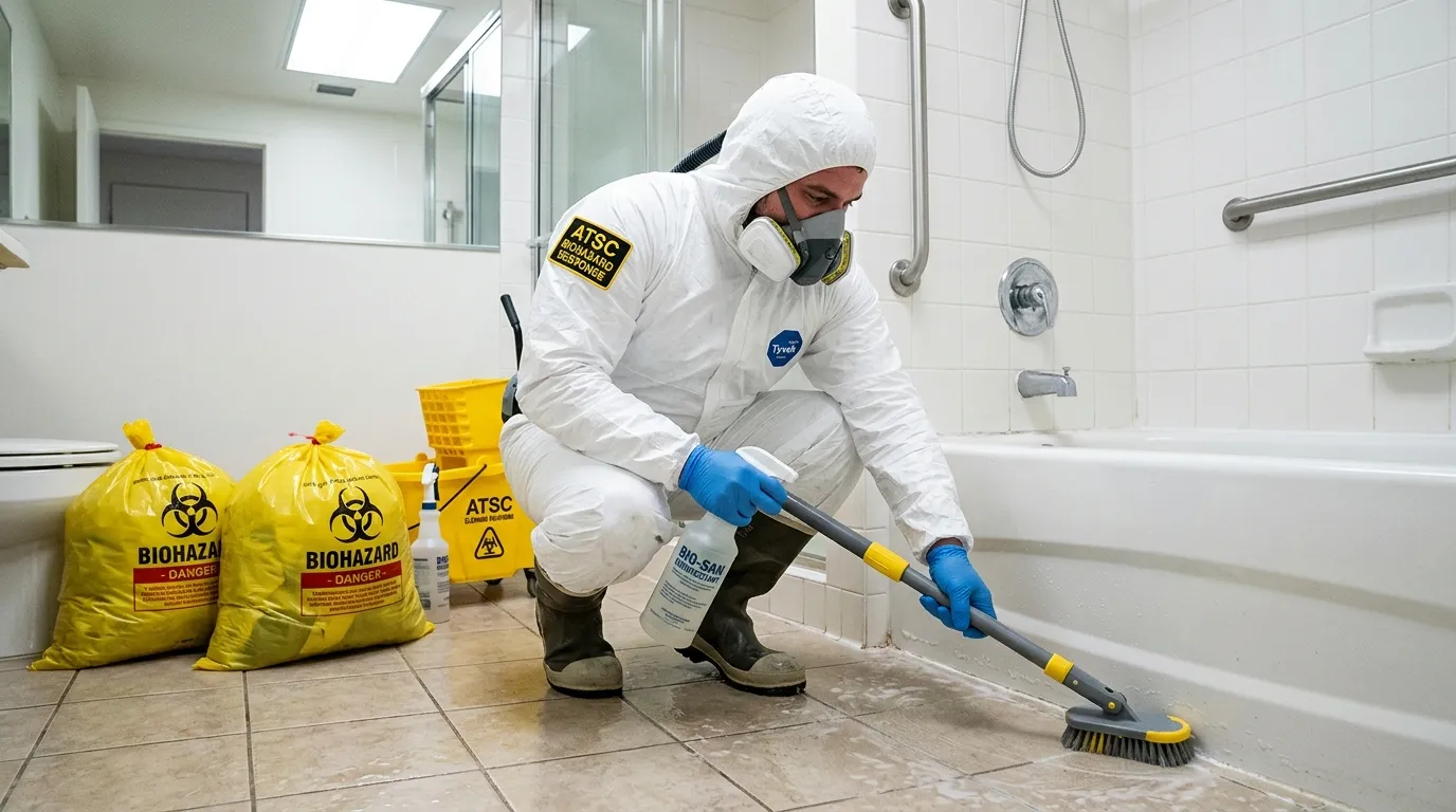 Decontamination equipment deployed for Blood Cleanup in Doffing